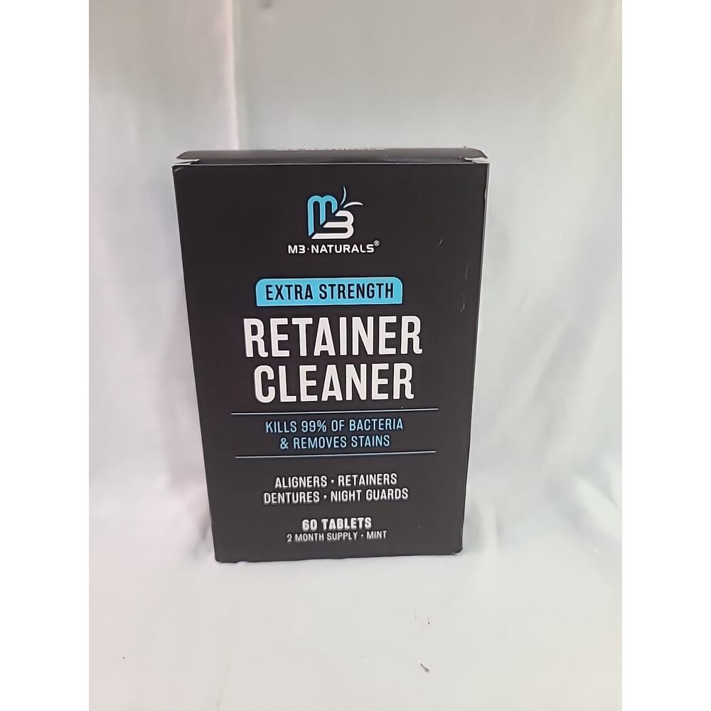 M3 NATURALS Extra Strength Retainer Cleaner, 120 Tablets